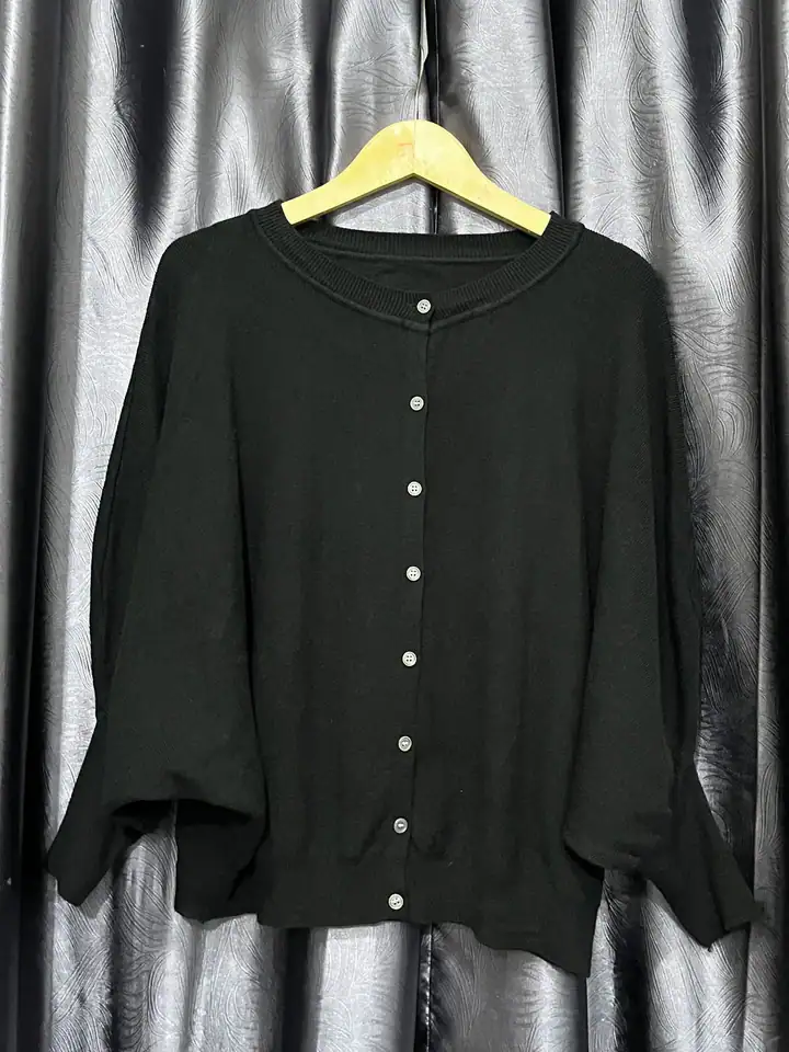 Cardigan batwing hitam, cardigan